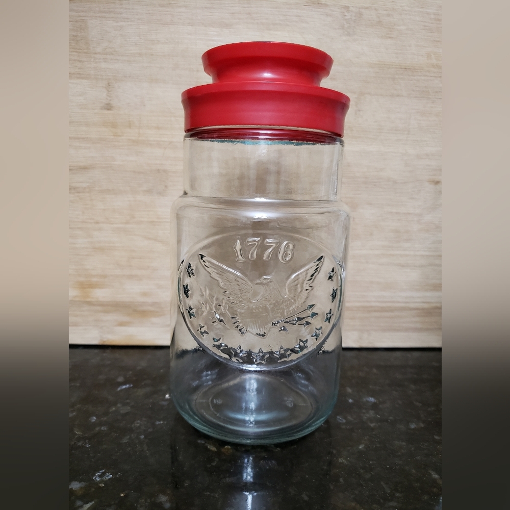 Vintage Anchor Hocking Glass Jar